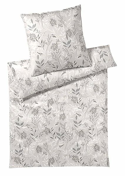 Elegante Bettwäsche Sketch Allover, Mako Satin, günstig online kaufen