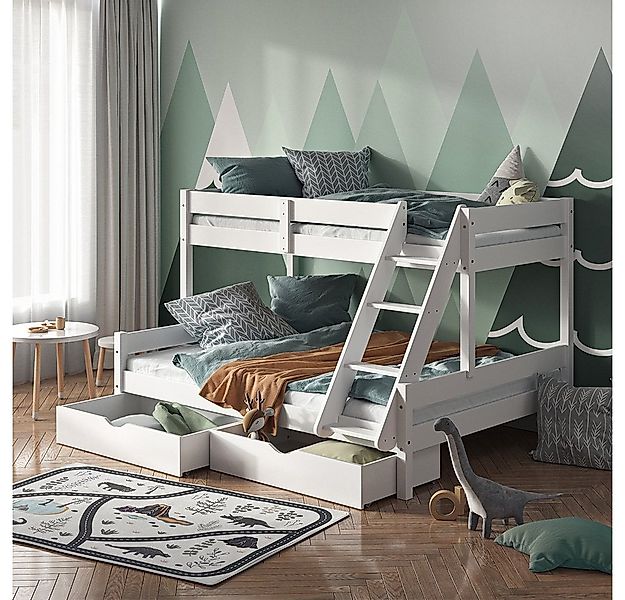 VitaliSpa® Bettschubkasten Everest, Weiß, 98 x 56 cm 2er Set, rollbar günstig online kaufen