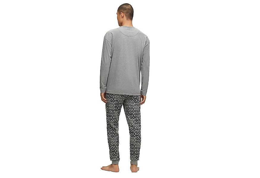 HUGO Homewearhose HUGO MONOGRAM LONG SET, Homewear, Grau günstig online kaufen