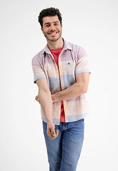 LERROS Kurzarmhemd "Kurzarmhemd *Slub Karo*" günstig online kaufen