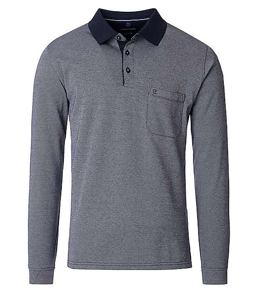 CASAMODA T-Shirt Polo-Shirt Langarm günstig online kaufen