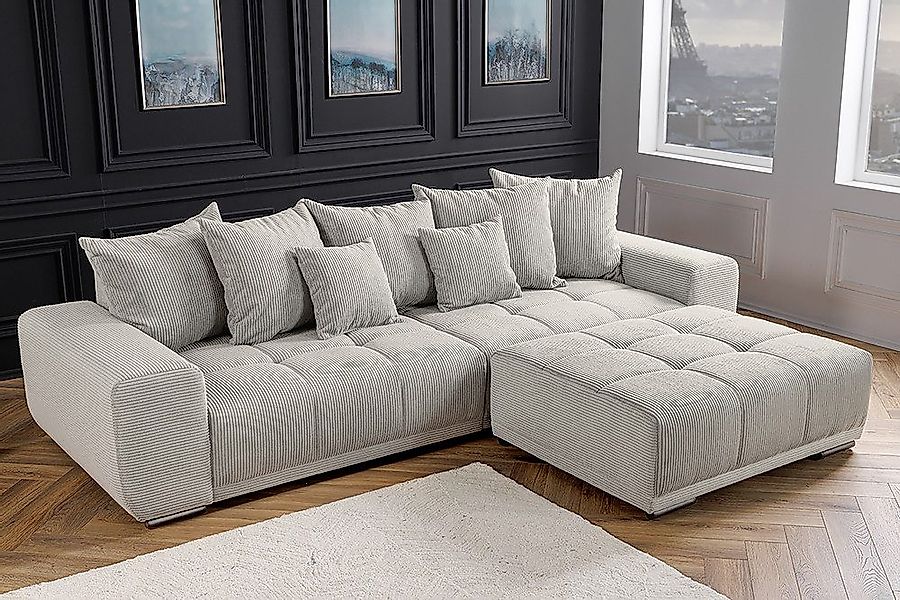 riess-ambiente Big-Sofa ELEGANCIA 285cm champagner beige, günstig online kaufen