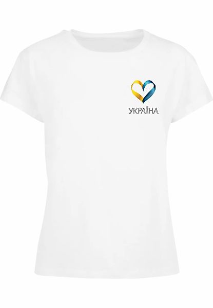 Merchcode T-Shirt "Merchcode Ladies Merchcode Football - Ukraine T-shirt", günstig online kaufen
