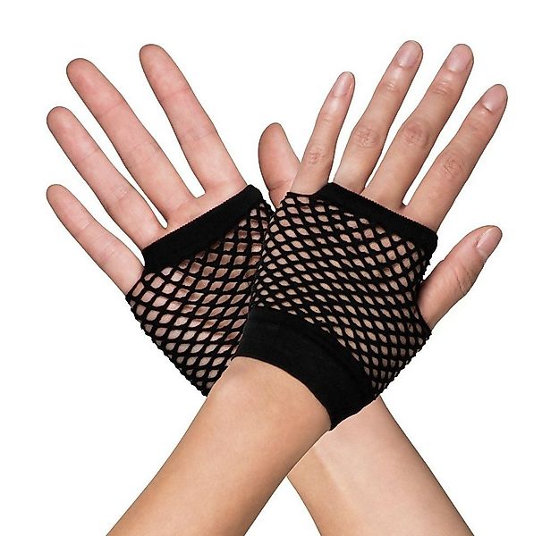 Boland Kostüm Netzhandschuhe 80er Jahre, Mit den fingerlosen Netzhandschuhe günstig online kaufen