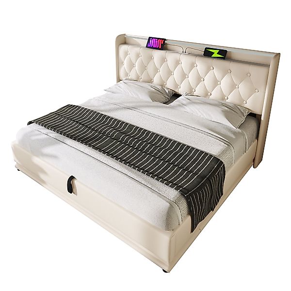 BlingBin Einzelbett Polsterbett Stauraumbett (1-tlg., Doppelbett, günstig online kaufen
