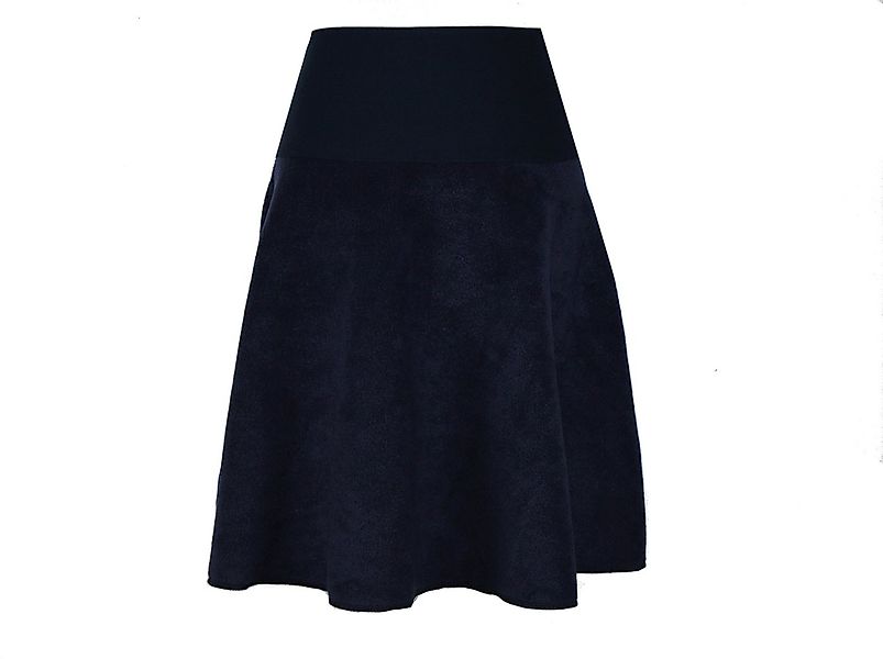 dunkle design A-Linien-Rock Fleece 57cm elastischer Bund günstig online kaufen