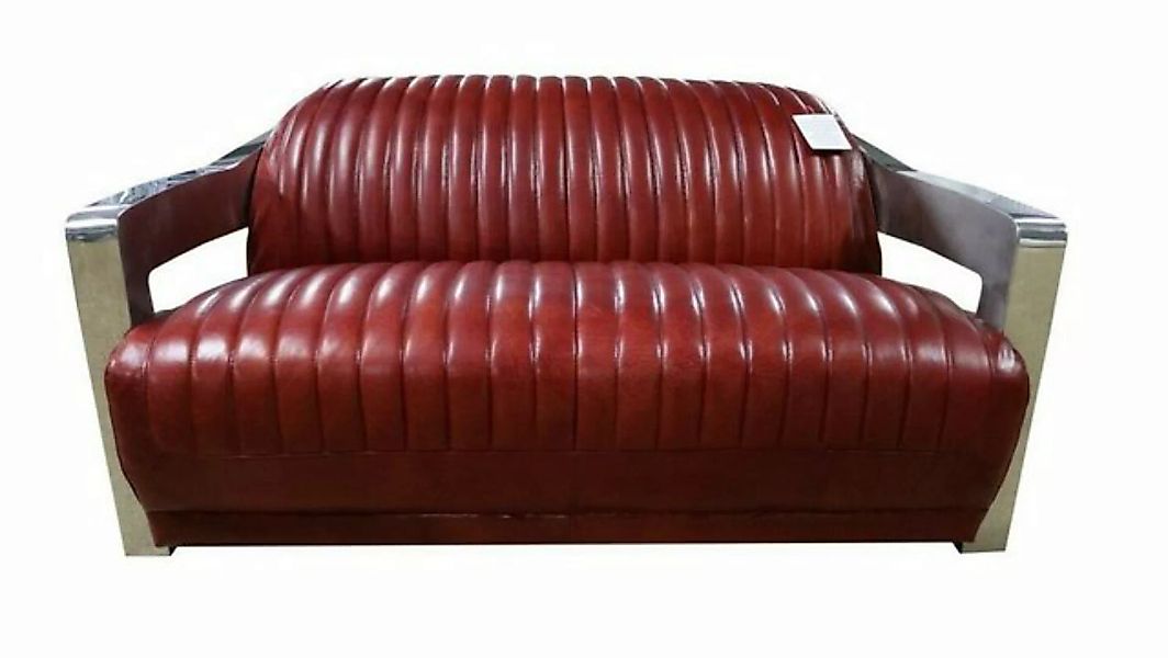 JVmoebel Sofa, Design Club 2 Sitzer Sofa Ledersofa Dreisitzer Vintage Leder günstig online kaufen