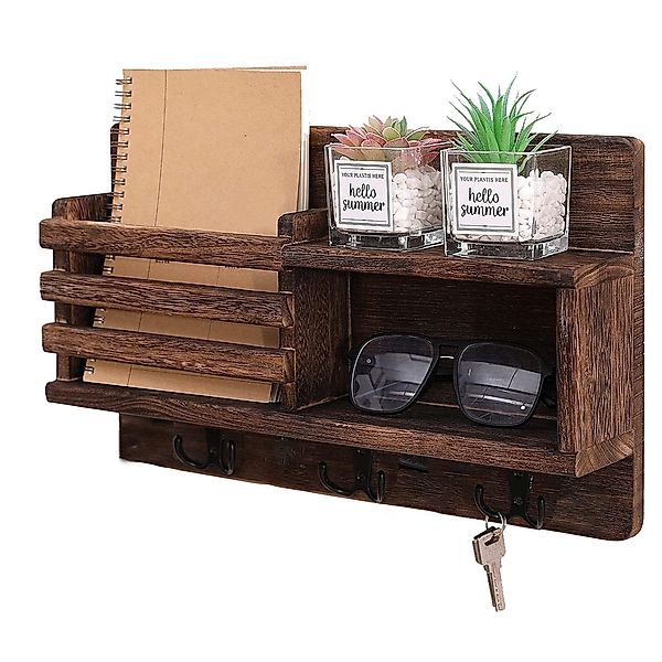Masbekte Schlüsselbrett Schlüsselhalter aus Holz, Hängend, günstig online kaufen