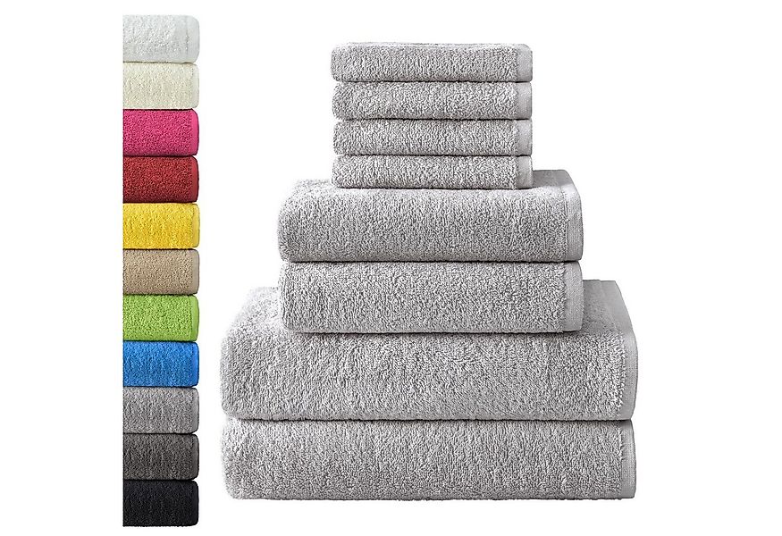 NatureMark Handtuch Set 8 tlg. Frottier Handtuch-Set, 100% Baumwolle (8-St) günstig online kaufen