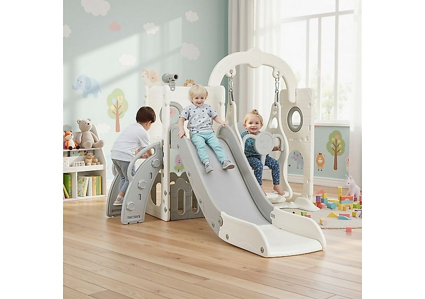 TLGREEN Rutsche 5-in-1 Kinderrutsche, Gartenrutsche Breite Stufen und Griff günstig online kaufen