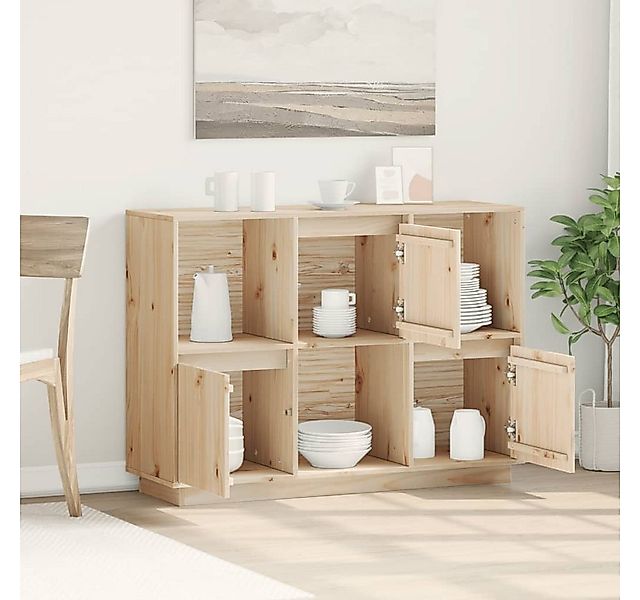 vidaXL Sideboard Sideboard 110,5x35x80 cm Massivholz Kiefer (1 St) günstig online kaufen