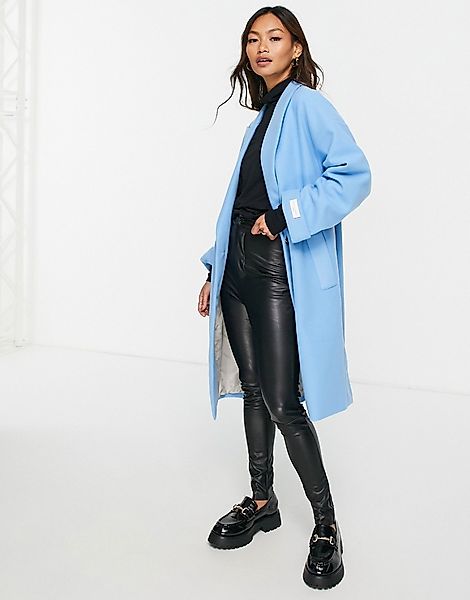 Gianni Feraud – Mantel in Blau mit umgeschlagenen Bündchen günstig online kaufen