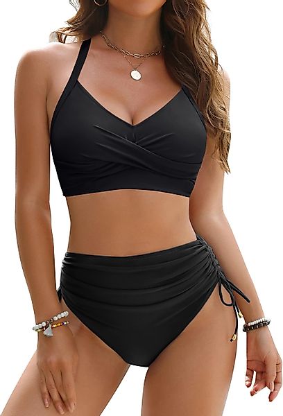 HOMELIVE Badeanzug Damen High Waisted Bikini günstig online kaufen