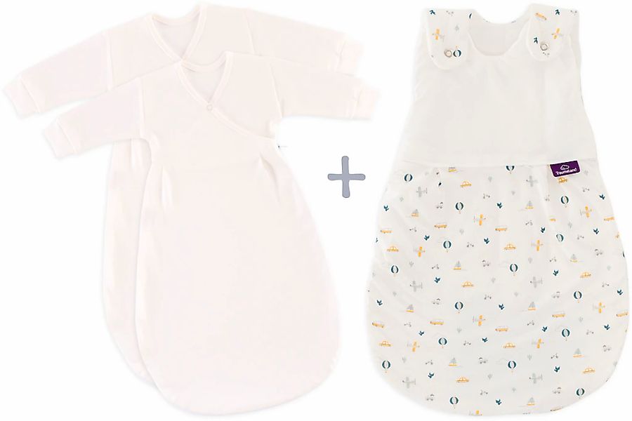 Träumeland Babyschlafsack "3tlg. Set LIEBMICH, Design BrummBrumm", (3 tlg.) günstig online kaufen