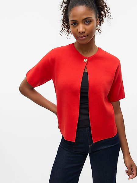 Vero Moda Strickjacke VMGOLD SS O-NECK günstig online kaufen