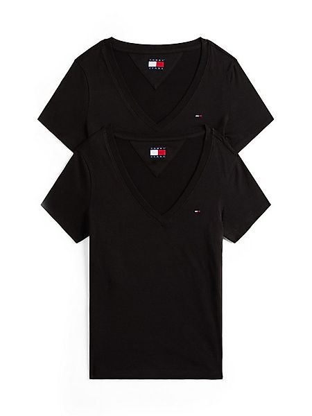 Tommy Jeans T-Shirt TJW 2PACK V-NECK TEE (Packung, 2-tlg., 2-er Pack) mit L günstig online kaufen