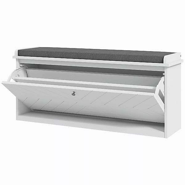 HOMCOM Schuhablagebank Schuhschrank, Eingangsmöbel mit klappbarer Schublade günstig online kaufen
