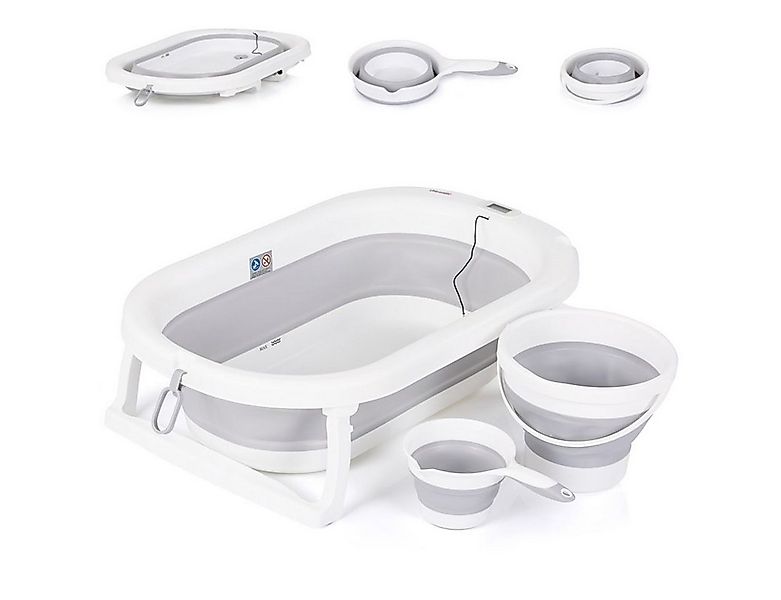 Chipolino Babybadewanne Babybadewanne Spa faltbar, Eimer, Spülbecher, integ günstig online kaufen