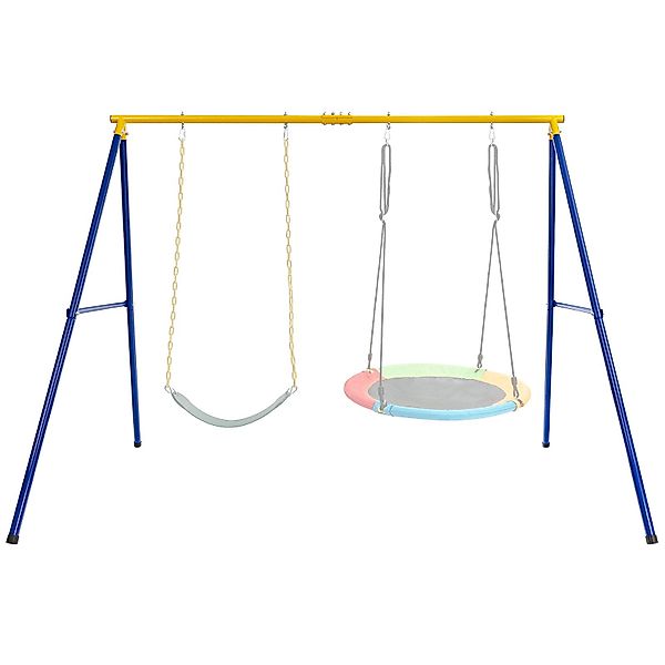 KOMFOTTEU Doppelschaukel Kinderschaukel, (1-tlg), Schaukelgestell, bis günstig online kaufen
