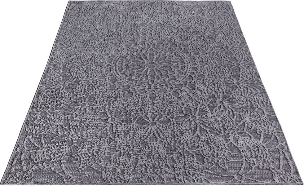 Paco Home Teppich "Rimini 411" rechteckig 4 mm Höhe Flachgewebe, Uni Farben günstig online kaufen