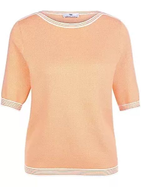 Pullover aus 100% Baumwolle Supima Peter Hahn orange günstig online kaufen