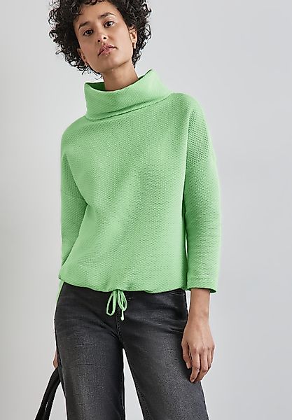 STREET ONE 3/4-Arm-Shirt in Struktur-Optik und günstig online kaufen