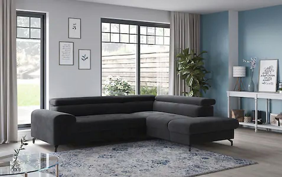 COTTA Ecksofa »Aura L-Form«, mit Schlaffunktion, Bettkasten und Kopfteilver günstig online kaufen