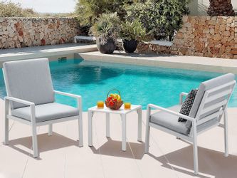 MeXo Gartenlounge-Set Aluminium Gartenmöbel-Set, (Balkonmöbel Set, günstig online kaufen