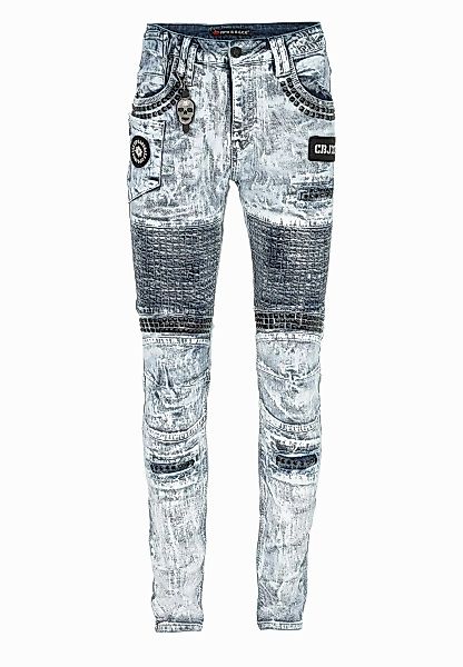 Cipo & Baxx Slim-fit-Jeans "Jeans", mit Ziersteinen günstig online kaufen