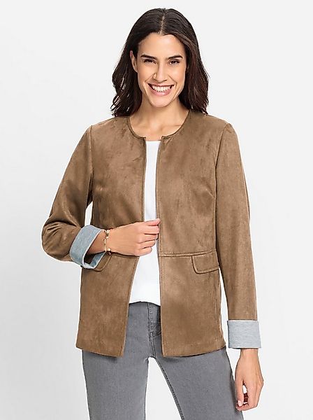 Witt Blusenblazer Lederimitat-Blazer . günstig online kaufen
