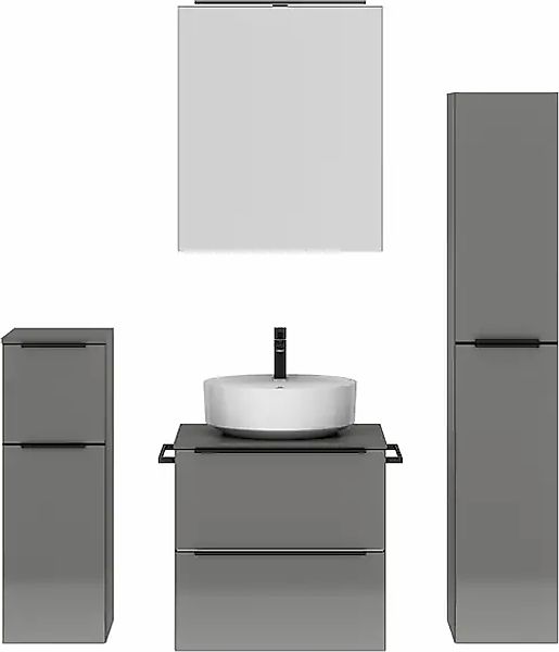 nobilia® Badmöbel-Set »Alvene« vormontiert, mit Soft-Close, 4 Stk. tlg. günstig online kaufen