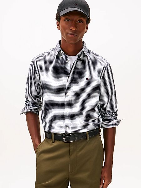 Tommy Hilfiger Langarmhemd "HERITAGE OXFORD GINGHAM" Regular fit, Button-do günstig online kaufen