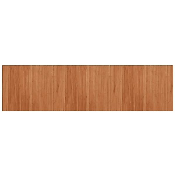 vidaXL Teppich Rechteckig Braun 80x300 cm Bambus 376782 günstig online kaufen