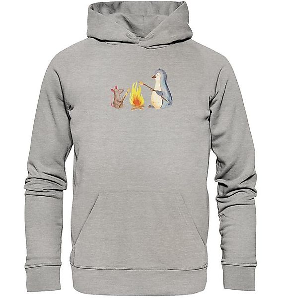 Mr. & Mrs. Panda Hoodie Pinguin Lagerfeuer Größe XXL - Heather Grey - Gesch günstig online kaufen