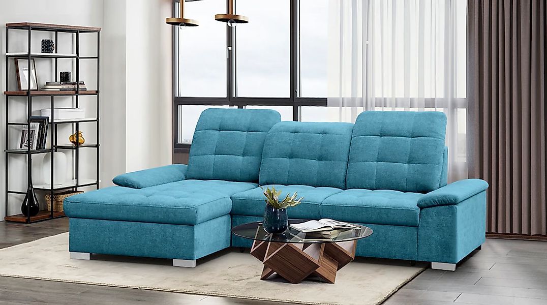 WERK2 Ecksofa "Carmen, mit Bettfunktion & Bettkasten, optional Sitztiefenve günstig online kaufen