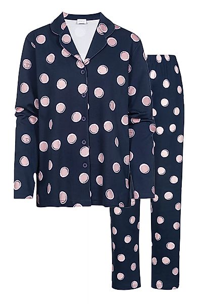 Mey Damenwäsche Pyjama lang Sabina Mynight 44 blau günstig online kaufen
