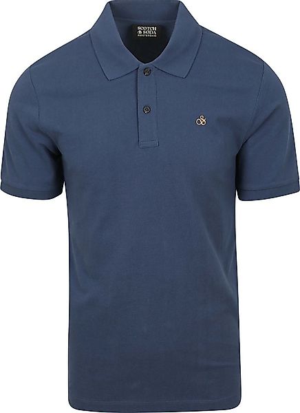 Scotch And Soda Core Piqué Poloshirt Dunkelblau - Größe XL günstig online kaufen