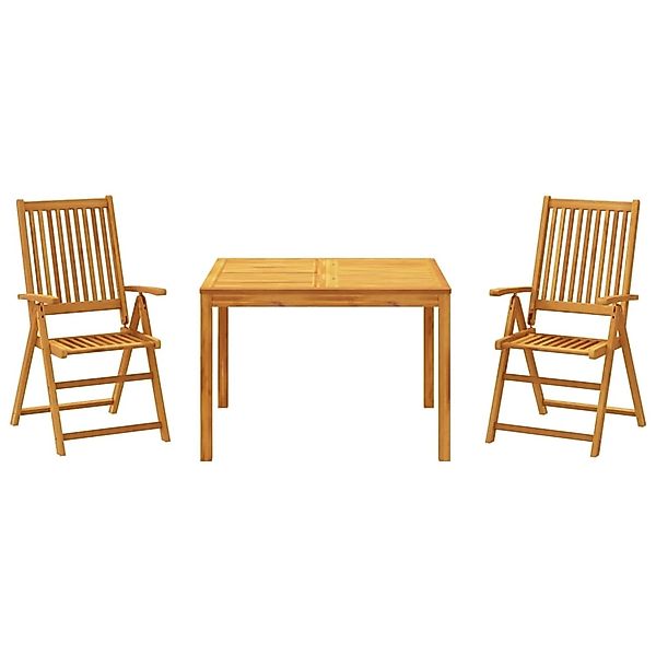 vidaXL 3-Tlg Garten-Essgruppe Massivholz Akazie 3295255 günstig online kaufen