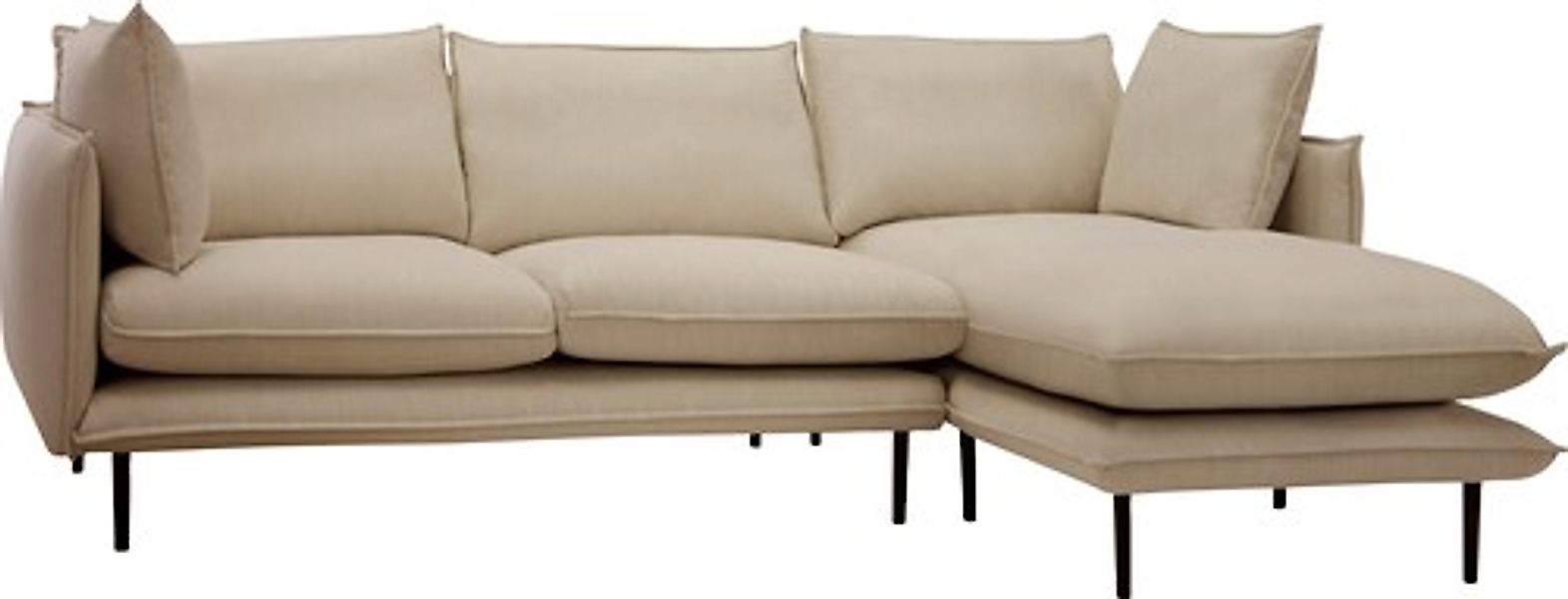 Home affaire Ecksofa »Somba L-Form« mit dickem Keder, Ottomane wahlweise li günstig online kaufen