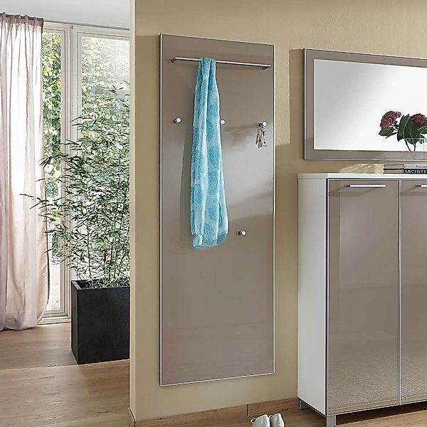 Hängegarderobe in Taupe Glas günstig online kaufen