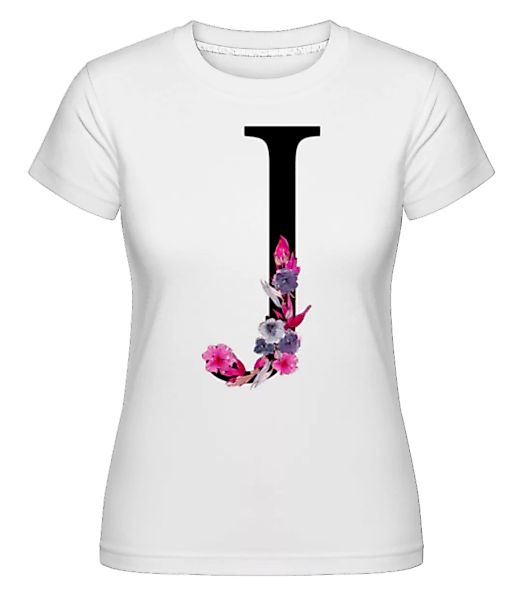 Blumen Initiale J · Shirtinator Frauen T-Shirt günstig online kaufen