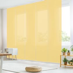 Bilderdepot24 Schiebegardine modern Flächenvorhang blickdicht Honig, günstig online kaufen