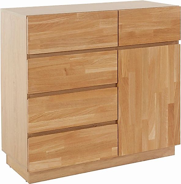 Home affaire Kommode »Laima«, Breite 90 cm, mit 5 Schubladen, teilmassiv, F günstig online kaufen