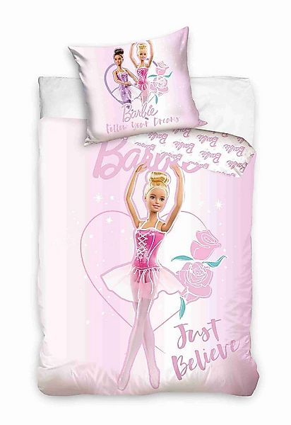 Barbie Bettwäsche Barbie Kinderbettwäsche 140 x 200 cm günstig online kaufen