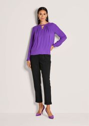 MADELEINE Langarmbluse Elegante Bluse mit V-Ausschnitt günstig online kaufen