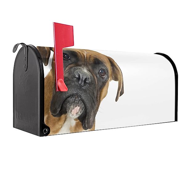 Banjado Amerikanischer Briefkasten Schwarz 48x22x16cm US Mailbox Letterbox günstig online kaufen