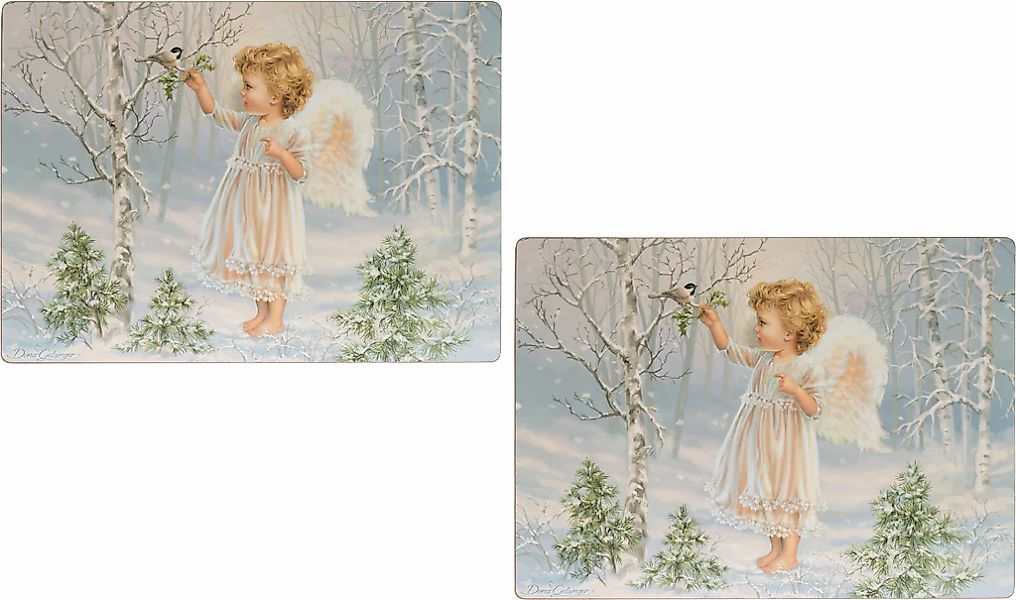 Myflair Möbel & Accessoires Platzset "Winterengel, Weihnachtsdeko" günstig online kaufen