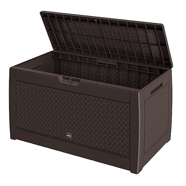 Gartenbox Matuba 310L Braun Flechtoptik wasserdicht günstig online kaufen