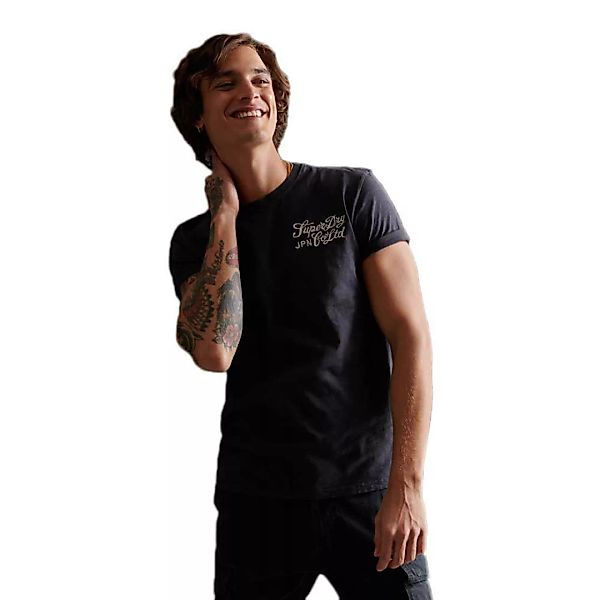 Superdry Workwear Uniform Kurzärmeliges T-shirt L Dark Carbon Navy günstig online kaufen