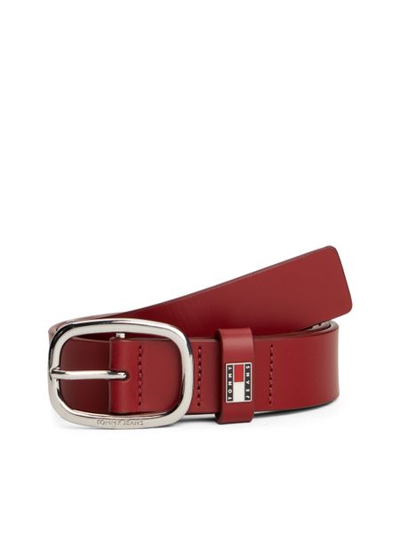Tommy Jeans Ledergürtel "TJW OVAL 3.0" Ovale Einfachdornschließe und Logo a günstig online kaufen